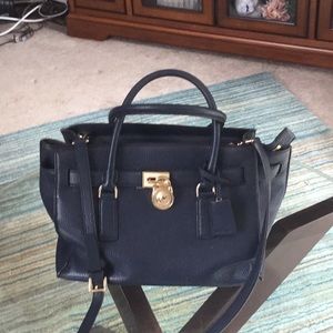 Navy blue Michael Kors purse
